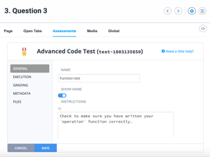 Advanced Code test 2