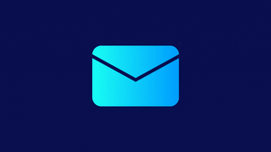A graphic of an email symbol with a flashing notification