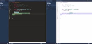 Collaborative coding screenshot