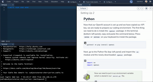 generativeAI courseware screen recording