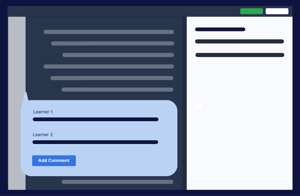 In-line code comment threads illustration